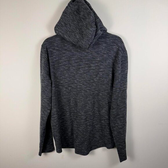 NWT VINCE Regular Fit Space Dyed Hoodie Black Medium - Picture 3 of 5